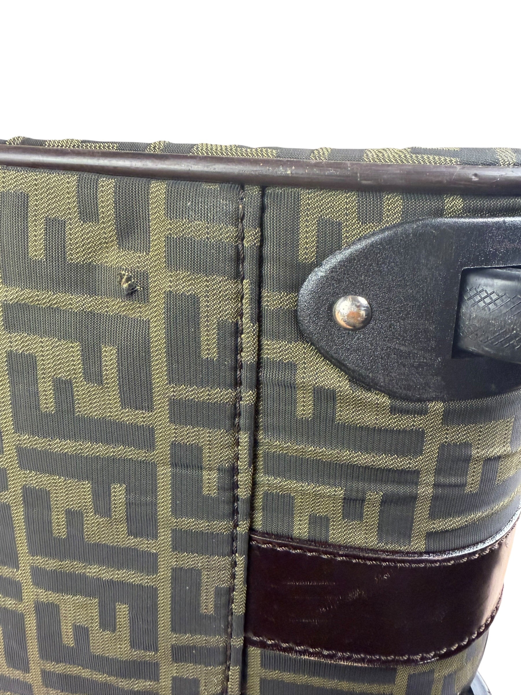 Fendi FF Canvas Suitcase