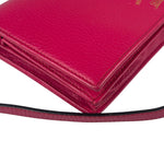 Gucci Pink Leather Swing Wallet/Pochette
