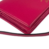 Gucci Pink Leather Swing Wallet/Pochette