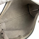 Brunello Cucinelli Ivory Grained Leather Shoulder Bag