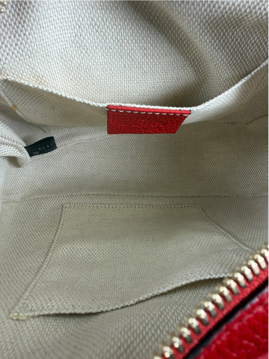 Gucci Red Calfskin Leather Soho Disco Crossbody Bag
