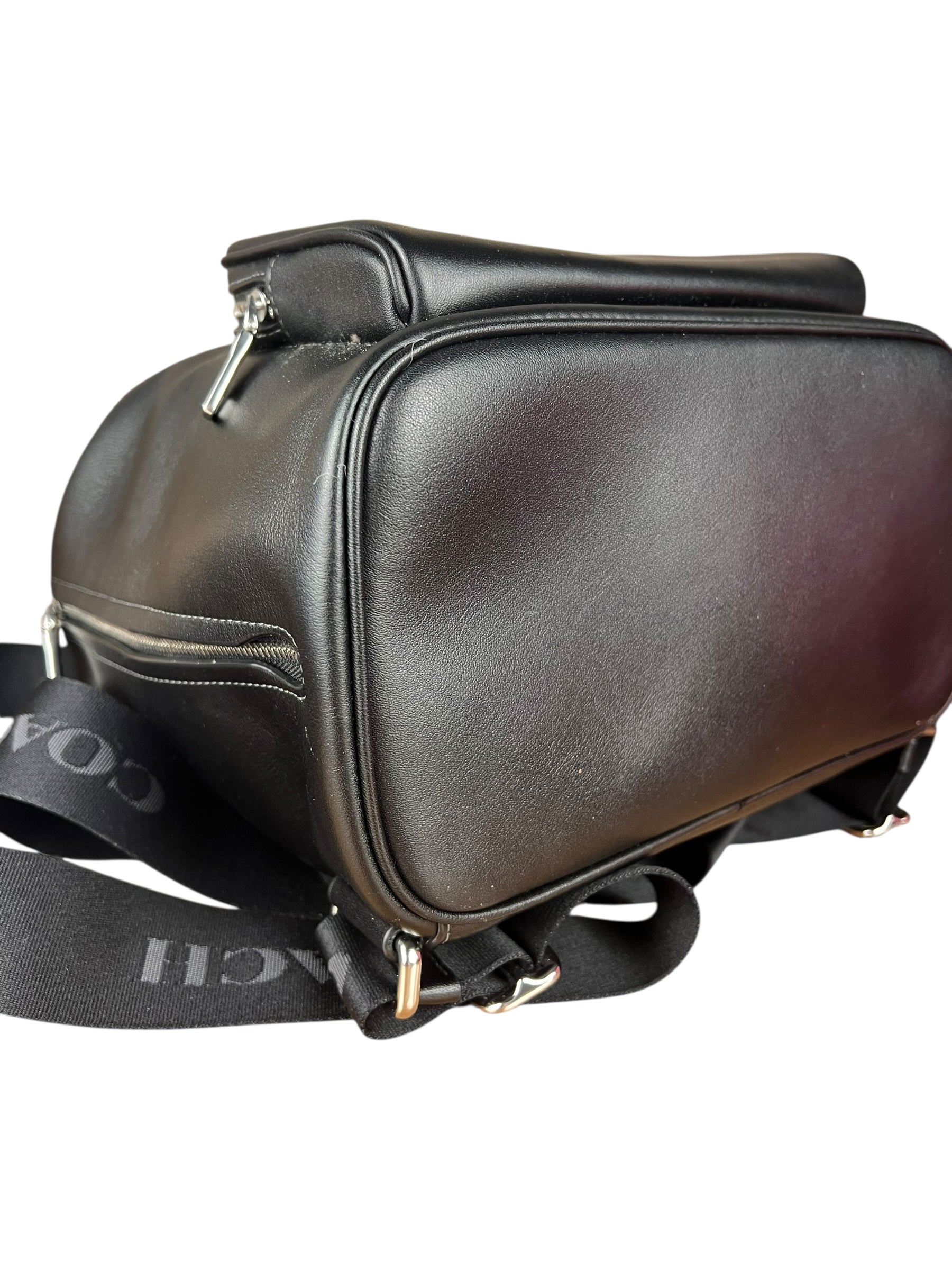 Coach Leather Pace Backpack Black