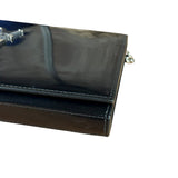 Saint Laurent Cassandre Leather Wallet on Chain Bag Black