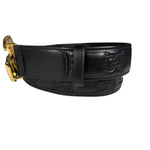 Gucci Puff Monogram GG Buckle Belt