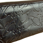 Vivienne Westwood Brown Leather Logo Zippy Wallet