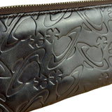 Vivienne Westwood Brown Leather Logo Zippy Wallet