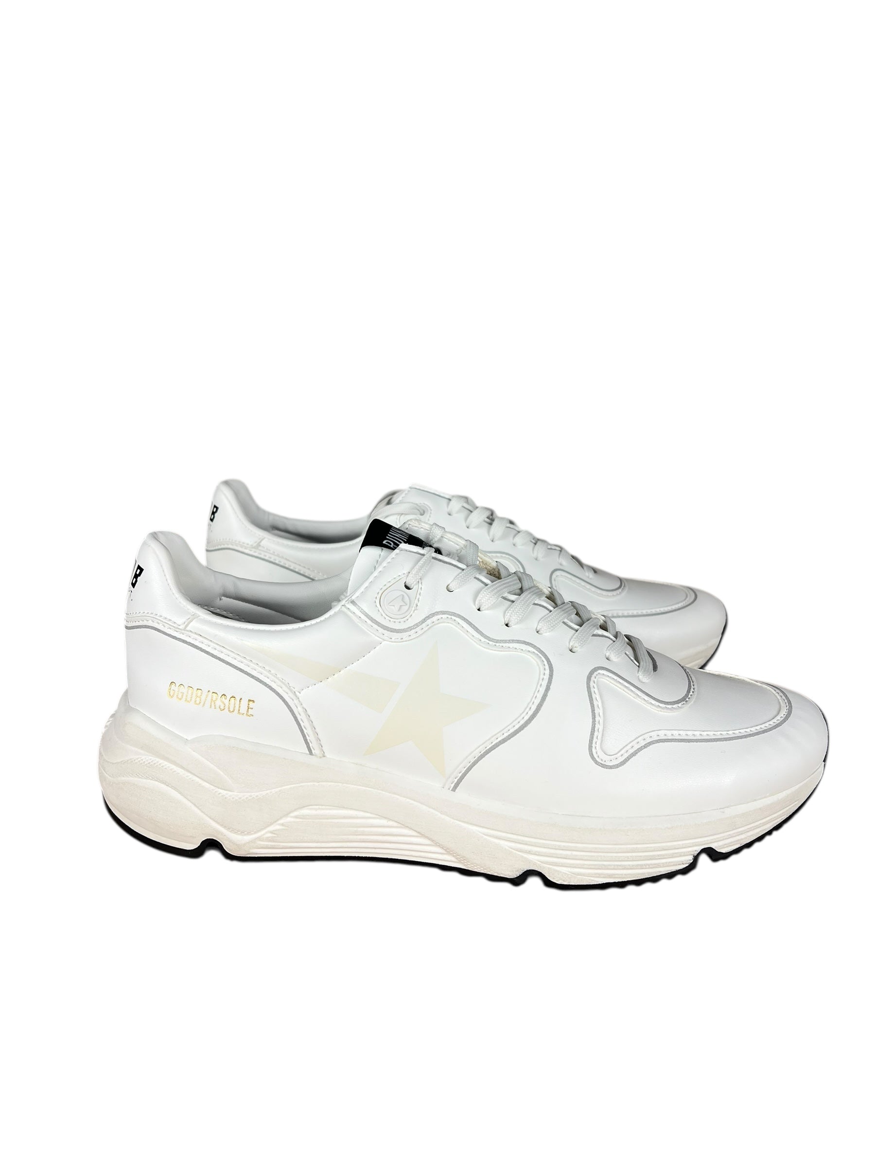 Golden Goose White Running Sole Sneakers
