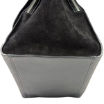 Celine Black Leather/Suede Trapeze Medium Handbag