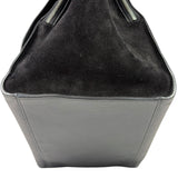 Celine Black Leather/Suede Trapeze Medium Handbag