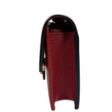 Gucci Red Leather GG Logo Wallet On Chain