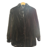 Vintage Black Mink Fur Coat