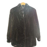 Vintage Black Mink Fur Coat