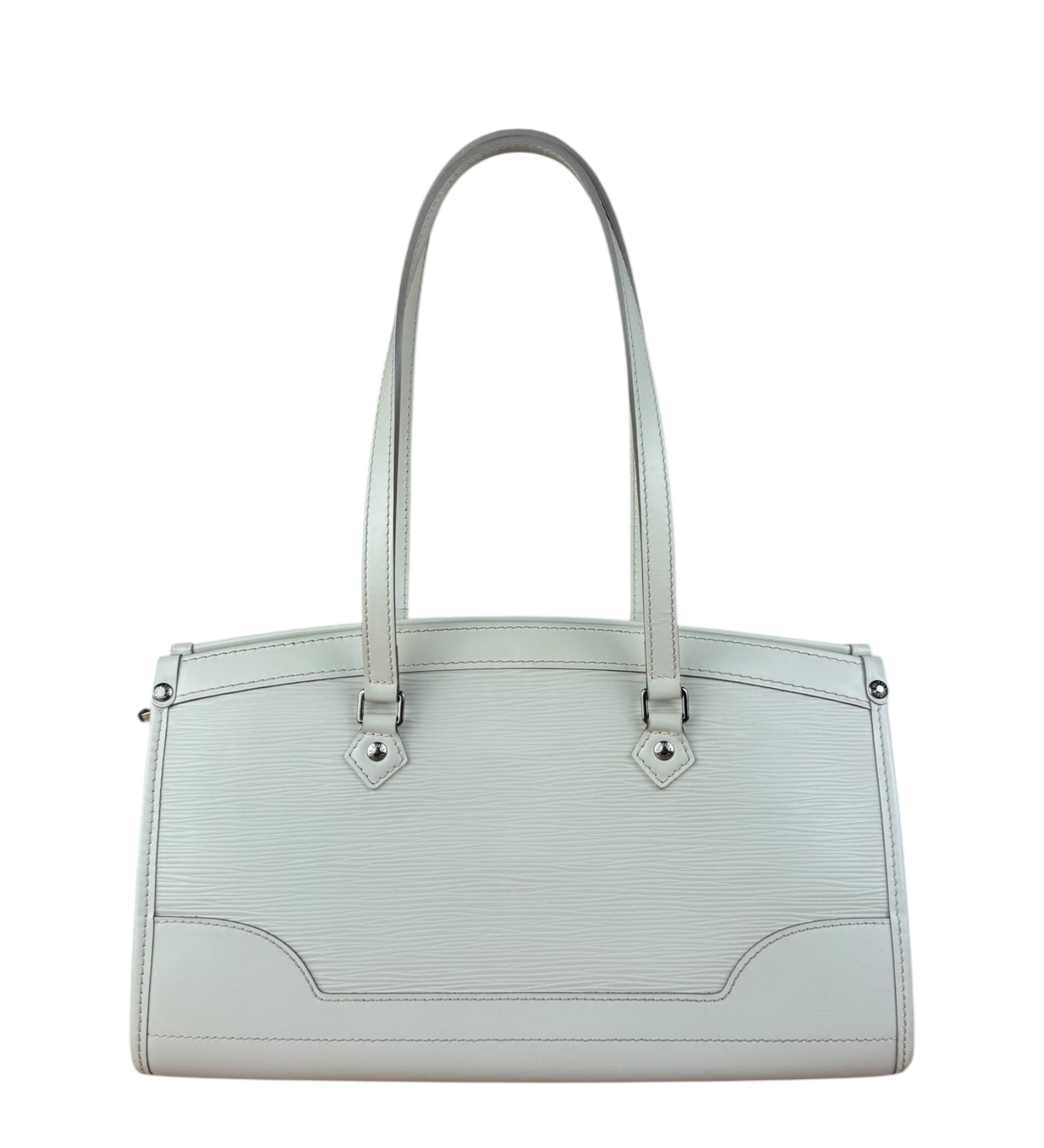 Louis Vuitton White Epi Madeleine PM Handbag