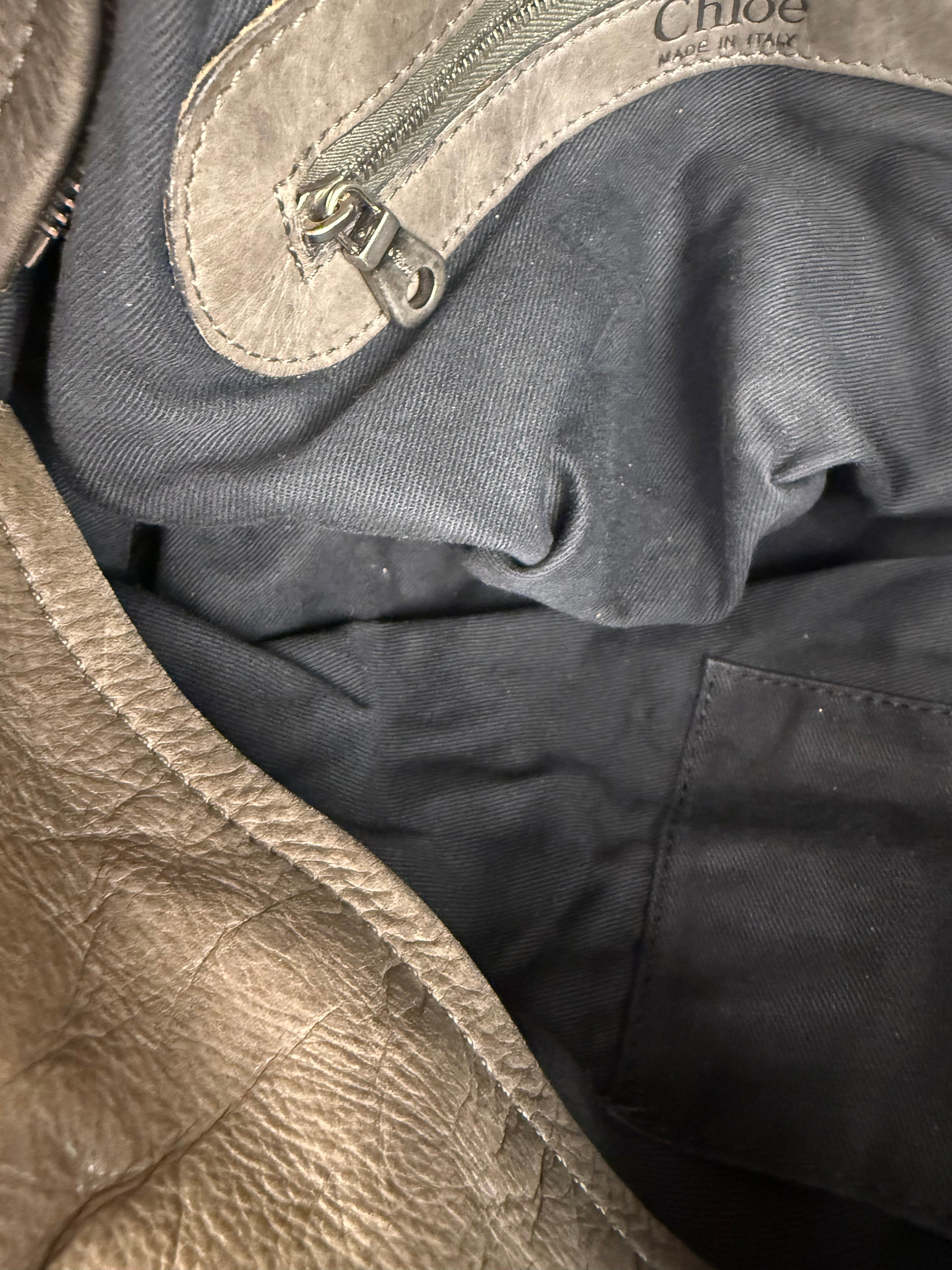 Chloe Vintage Brown Leather Silverado Shoulder Bag