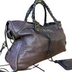 Balenciaga Vintage Purple Classic Motorcycle City Bag