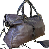 Balenciaga Vintage Purple Classic Motorcycle City Bag