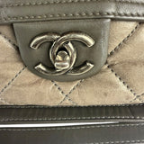 Chanel Bicolor Quilted Leather Chain Flap Bag 2011
