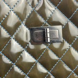 Chanel Green Quilted Patent Leather Reissue XL Tote 2011
