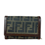Fendi Zucca Monogram Canvas Trifold Wallet