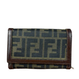 Fendi Zucca Monogram Canvas Trifold Wallet