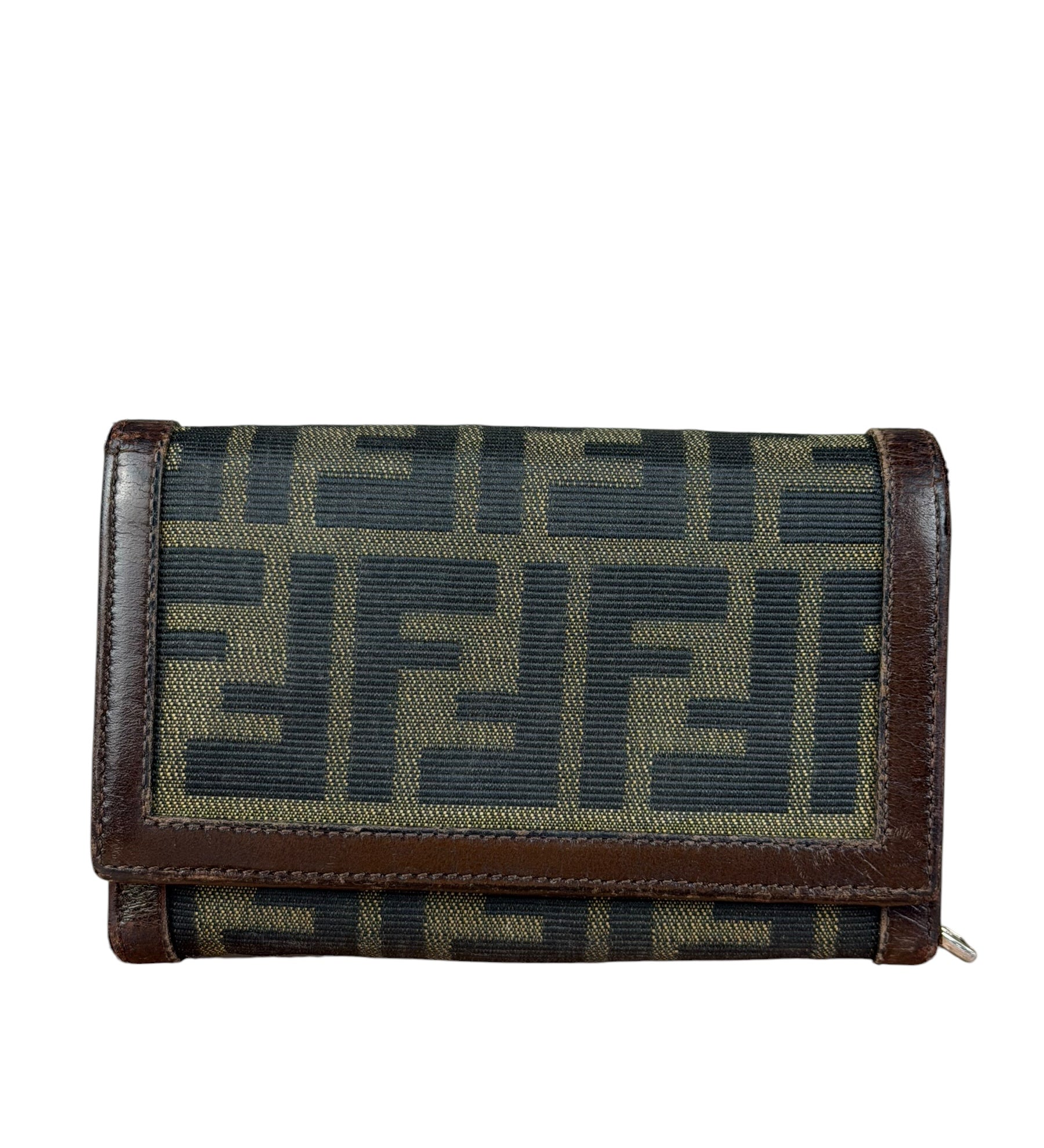 Fendi Zucca Monogram Canvas Trifold Wallet