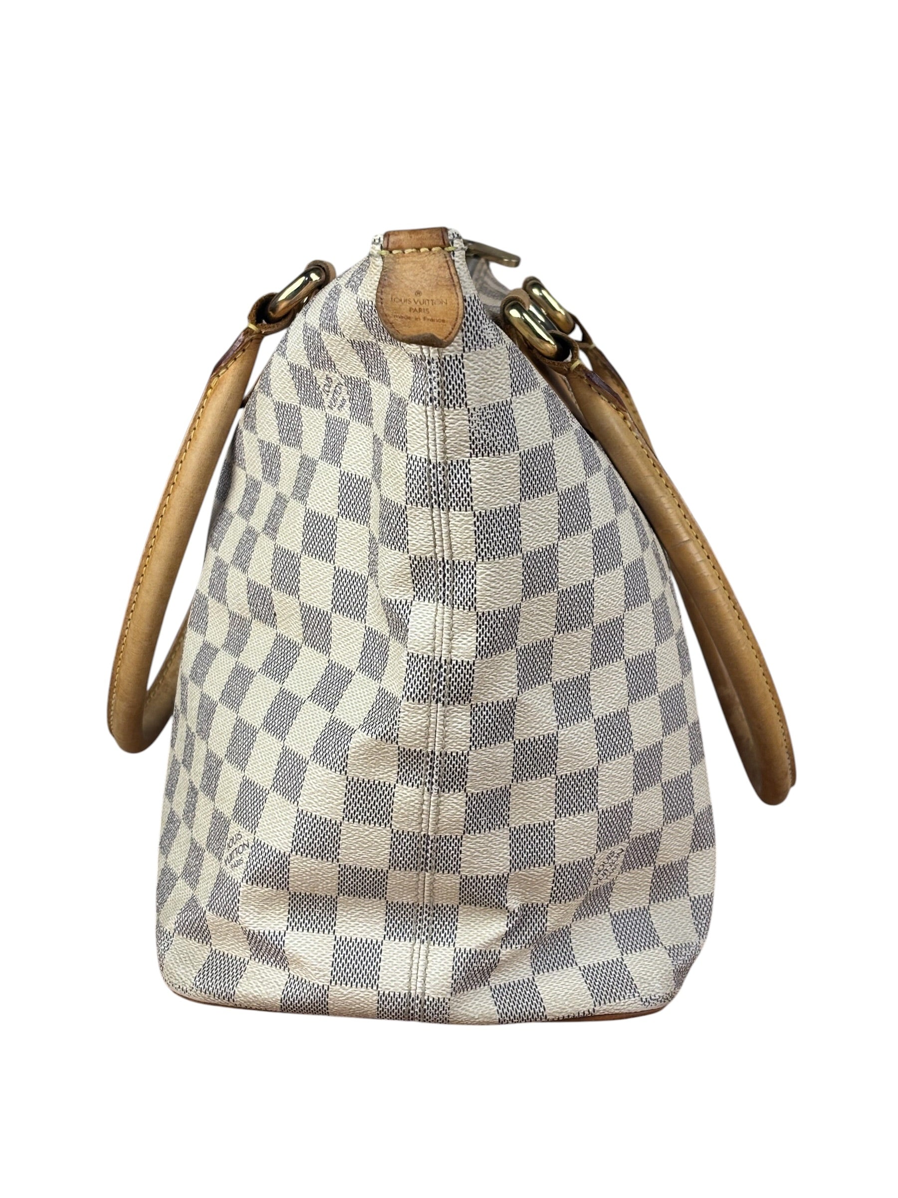 Louis Vuitton Vintage Monogram Damier Azur Saleya Shoulder Tote Bag