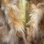 Vintage Camel Shag Fur Coat