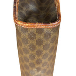 Celine Vintage Brown Leather Macadam Pouch