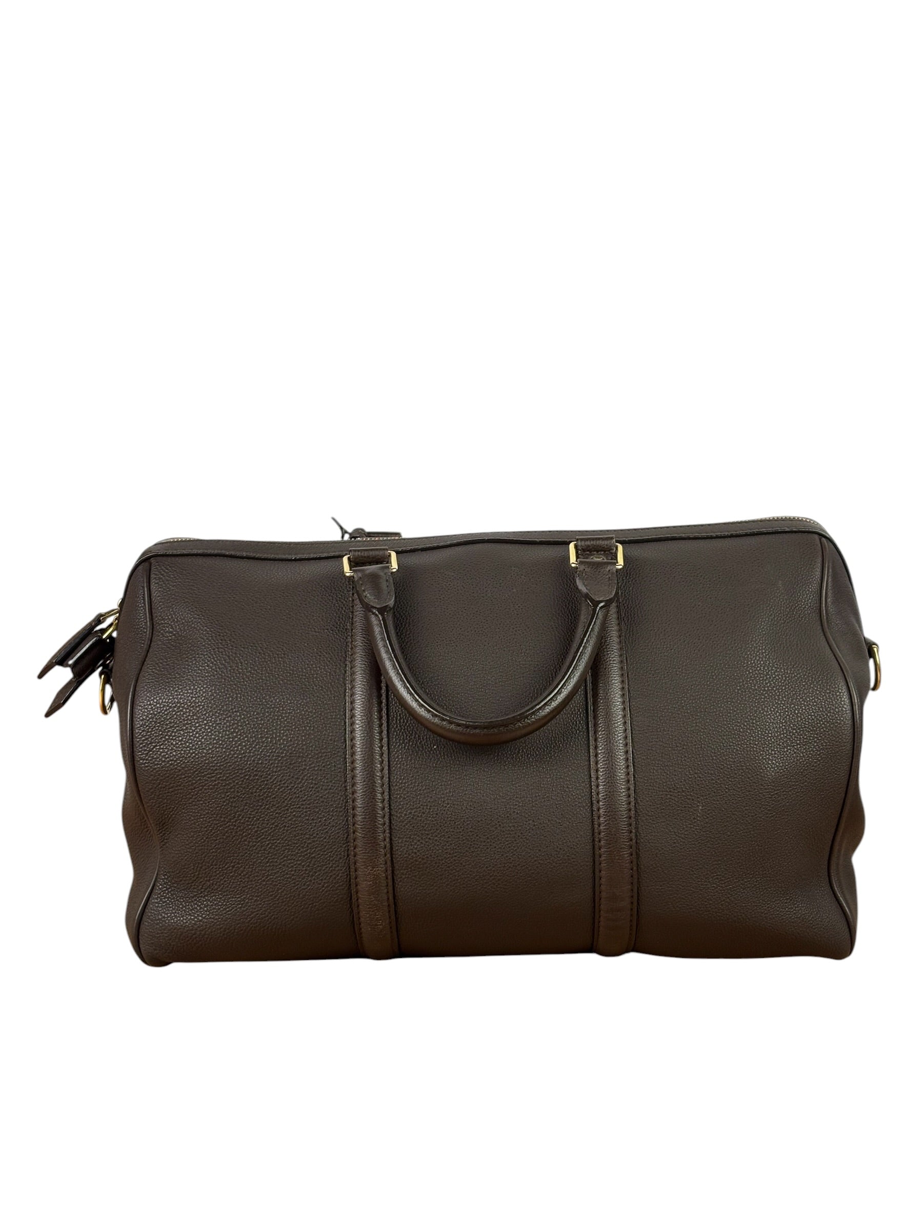 Louis Vuitton Chocolate Calfskin Sofia Coppola Duffel Bag