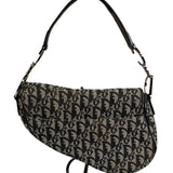 Christian Dior Black Trotter Medium Saddle Shoulder Bag