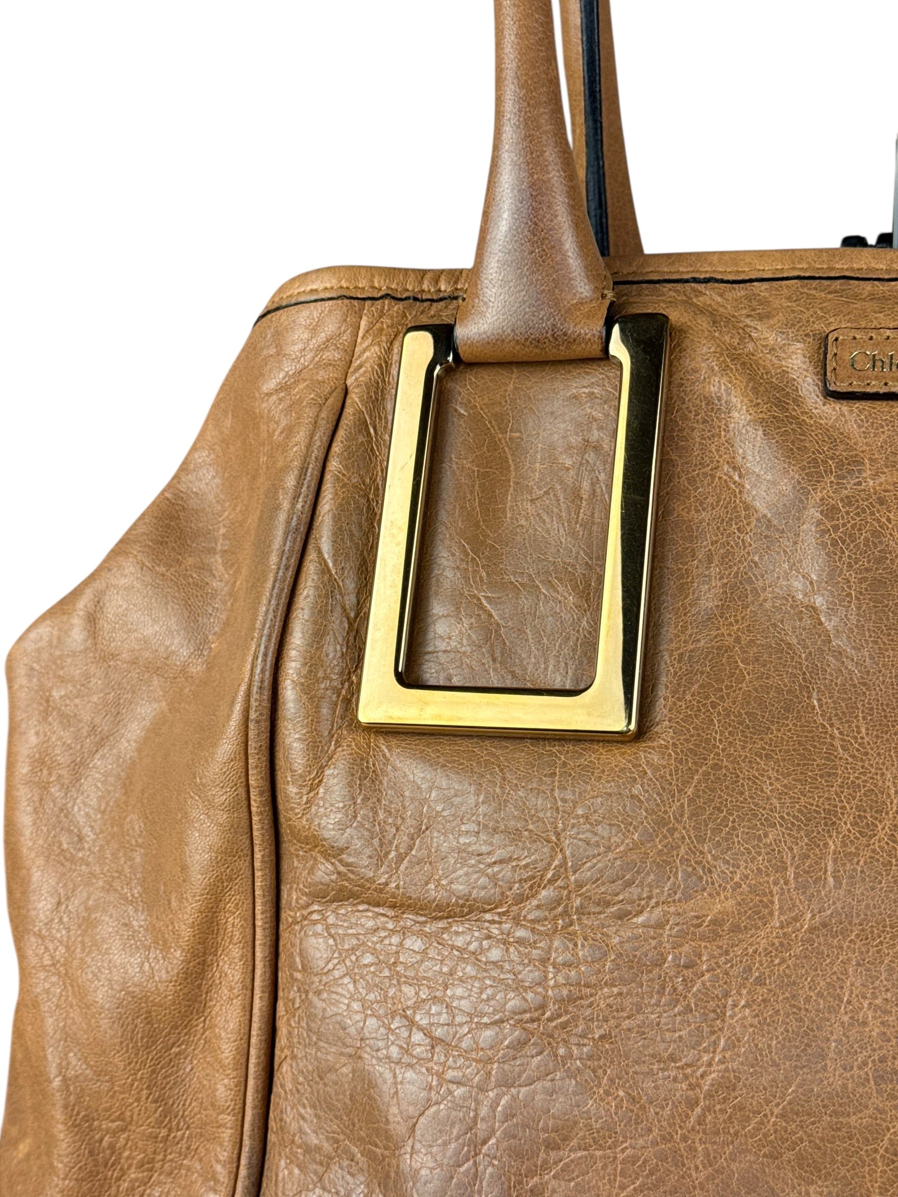 Chloé Brown Leather Ethel Tote Bag