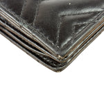 Gucci Black Leather Marmont Card Case Wallet