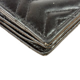 Gucci Black Leather Marmont Card Case Wallet