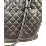 Chanel Black Quilted Calfskin Cambon Ligne Tote 2003