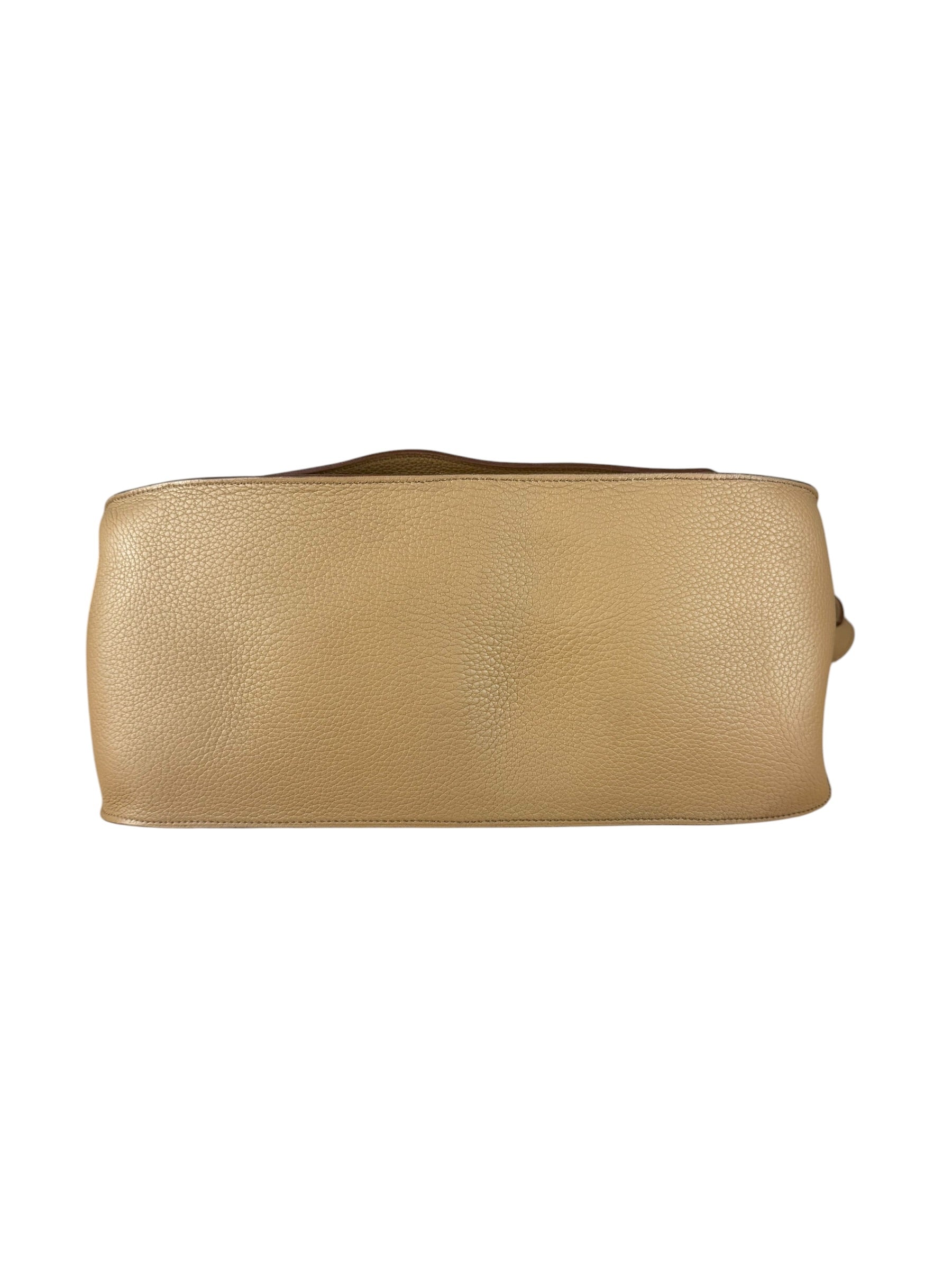 Hermes Jypsiere Tan Clemence Leather Shoulder Bag 2008
