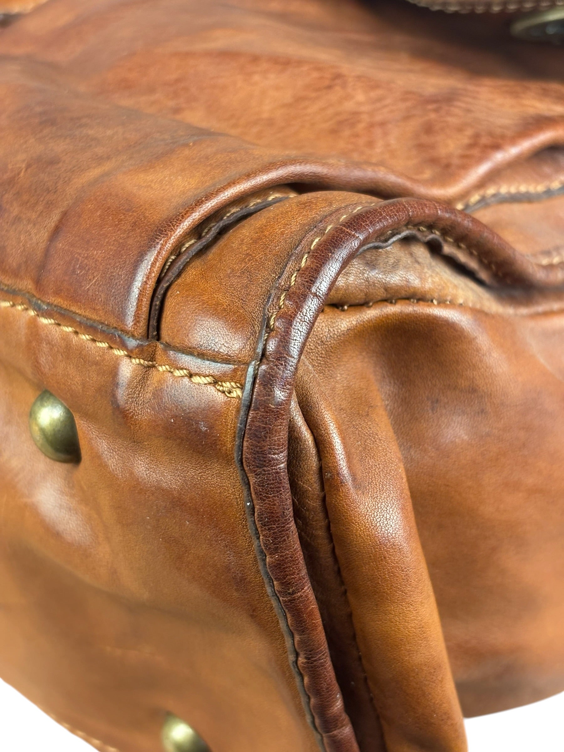 Campomaggi Brown Leather Messenger Bag