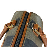 Fendi Vintage Pequin Stripped Nano Boston Bag