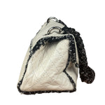 Chanel White Leather Mini Flap Shoulder Bag 1992