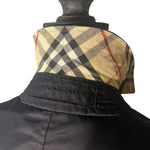 Burberry Black Button Up Coat