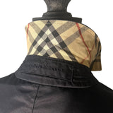 Burberry Black Button Up Coat