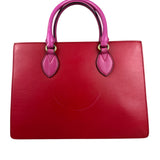 Gucci Pink/Red Leather Open Top Handbag