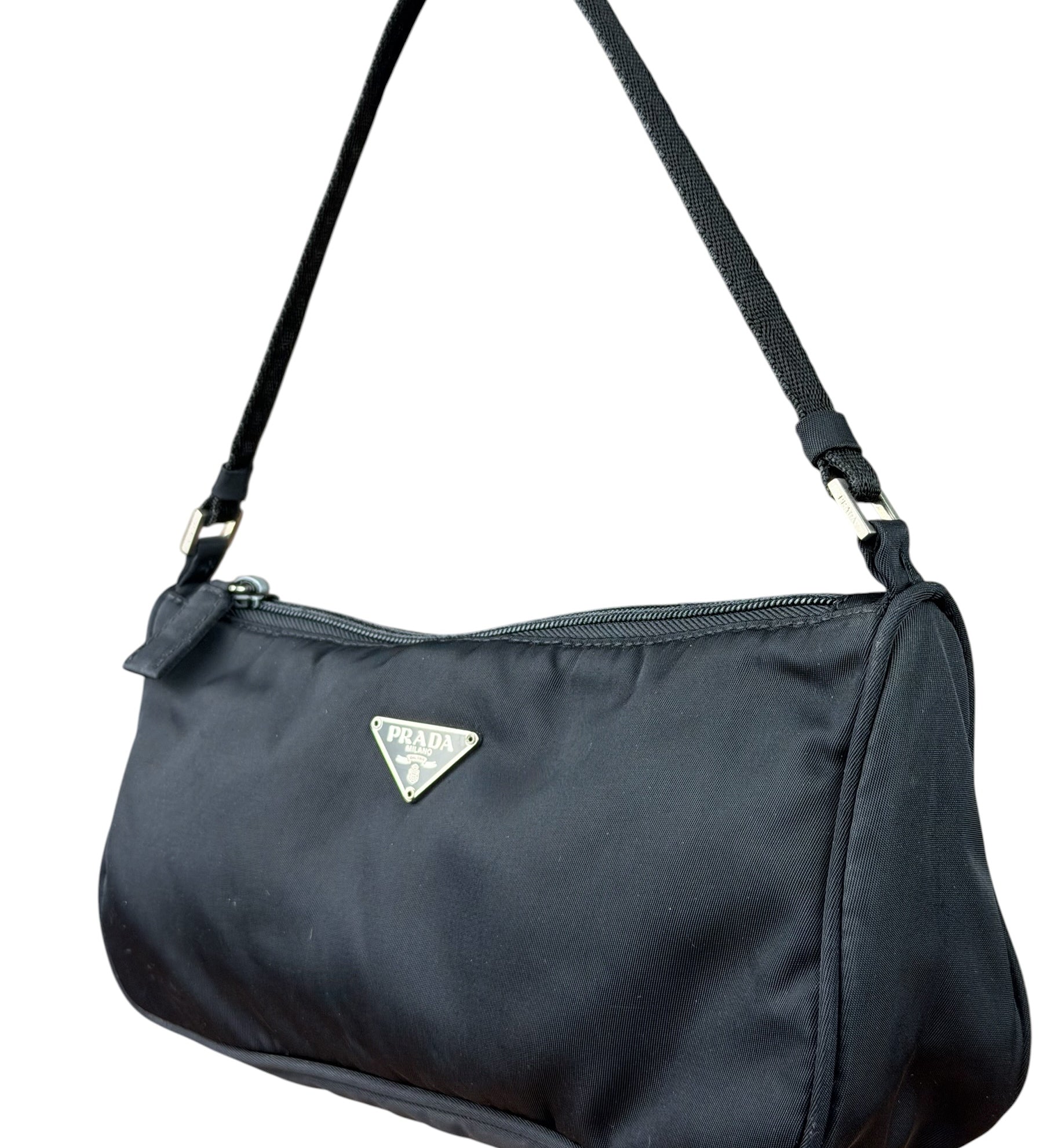 Prada Black Nylon Pochette