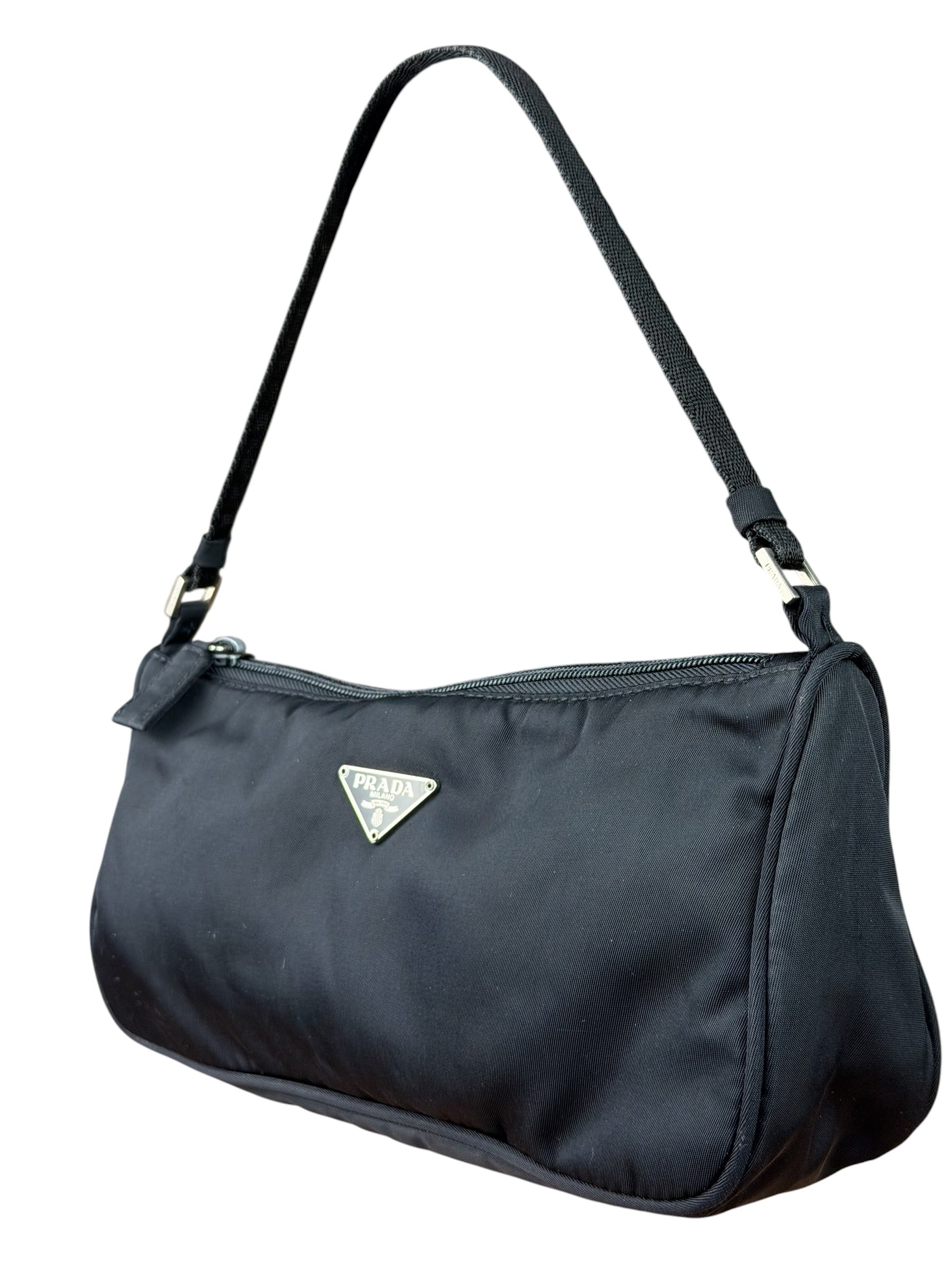 Prada Black Nylon Pochette