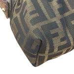 Fendi Zucca Brown Monogram Canvas FF Chef Shoulder Bag