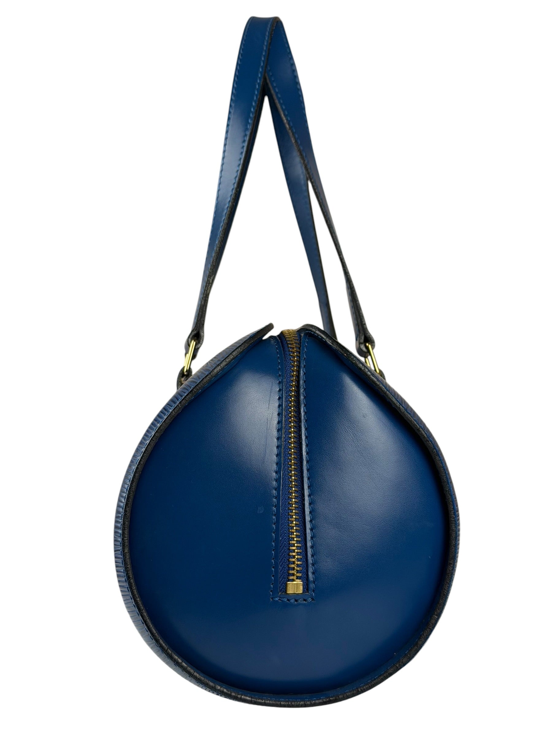 Louis Vuitton Blue Epi Soufflot Handbag