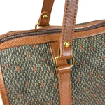 Yves Saint Laurent Vintage Brown Leather Woven Hand Bag
