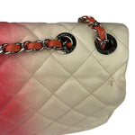 Chanel Quilted Caviar Ivory/Pink Ombre Jumbo Flap 2013