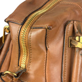Chloe Caramel Tan Leather Paraty Medium Two-Way Bag