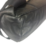 Bottega Veneta Black Leather Intrecciato Trim Belt Bag
