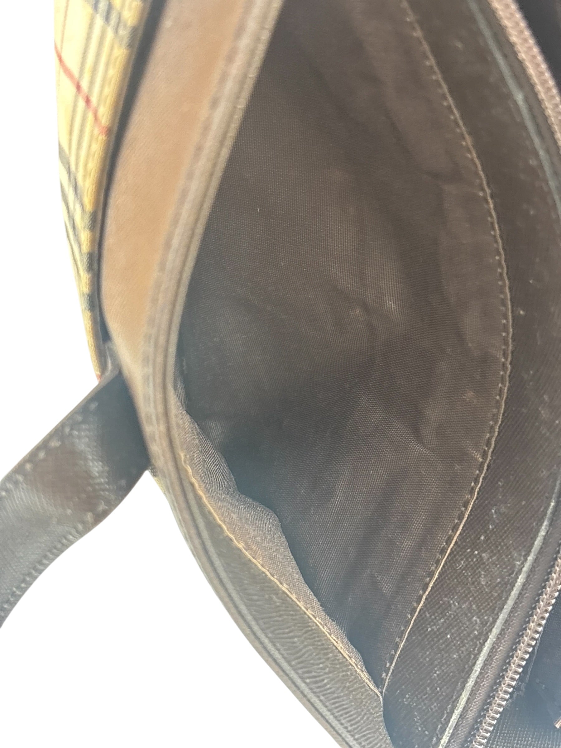 Burberry Brown Leather House Shoulder Bag